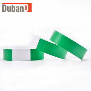 Amusement Park Disposable Bracelet Synthetic Paper DuPont Paper Event Ticket Waterproof Anti-tear Wrist Band Factory Straight Hair