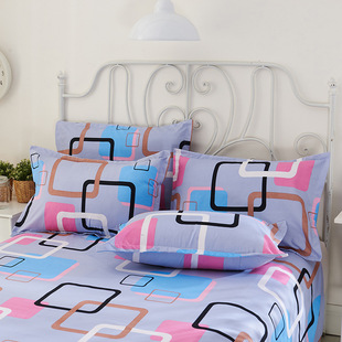 Pillow case sanding print cartoon single matching quilt cover bedding pillowcase wholesale
