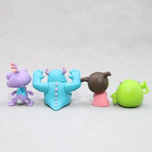 Four Funny Expressions Big-eyed Boy Hair Strange Fish Strange Doll Car Desktop Scene Decoration Doll