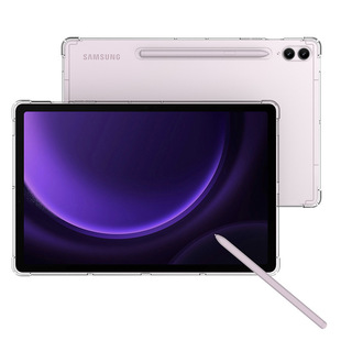 Для Samsung Tab S9FE защитный чехол Четырехугольная подушка безопасности S9FE Plus прозрачный Анти-падение TPU плоский корпус