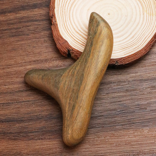 Sandalwood Massage Comb Massage Comb Head Meridian Green Sandalwood Eyes-less Dolphin Solid Wood Comb Home Hand Gift Green Sandalwood