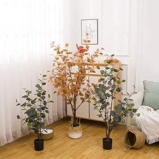 Simulation of green plant potted plant simulation tree simulation plant indoor large fake bonsai decorative ornaments loose sunflower wholesale
