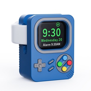 For Apple Watch nostalgic retro game smart charging watch stand bedside charging base silicon