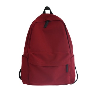 Korean Style New Campus Backpack Japanese Style Ins Style Couple Solid Color Backpack Large Capacity Middle School Students' Casual Schoolbag