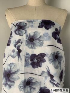 New Chinese cheongsam National style fabric spring and summer fashion women's clothing dress sling bag fabric pleated printed fabric