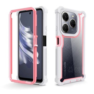 For Tecno Spark 20 PRO Three-proof Space Shell Acrylic Transparent POVA5 PRO Drop-proof Shell