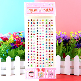 Children's Gem Cartoon Diamond Sticker Kindergarten Performance Handmade Creative DIY Decorative Acrylic Stereo Diamond Sticker