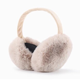 Foldable Plush Earmuffs for Women, Cute Autumn and Winter Warm Ear Warmers, Winter K-Style Pure Color Winter Earbags, Korean Earmuffs