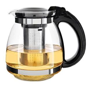 900Ml/1100Ml Tea Bar Machine Suitable for Flower Teapot, Heat-Resistant Glass Teapot, Stainless Steel Filter, Elegant Heart