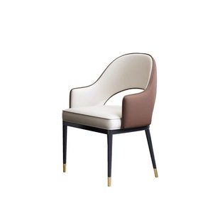 Nordic Light Luxury Chair Dining Chair Modern Home Simple Comfortable Restaurant Hotel Negotiation Chair Subnet Red