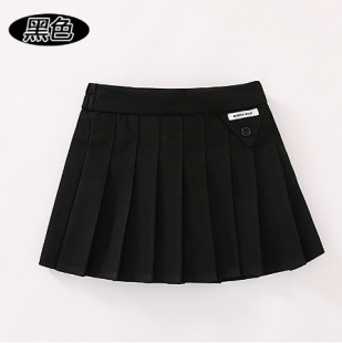 Girls' pleated skirt skirt spring and autumn 2024 New Korean style 9 children's western style short skirt girls' big children A- line skirt