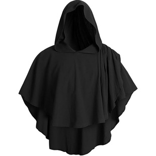 Renaissance Hooded Cape Medieval Halloween Cape with Hood Padme Costume Cape