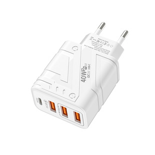 40W макаронный меха стиль 1C+3USB многопортовый быстрый зарядник 3A адаптер для путешествий подходит для Apple и Android