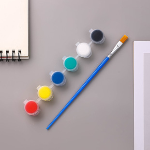 Supply 3ml6 color children's acrylic paint 12 color 6 Siamese student art painting coloring plaster doll paint