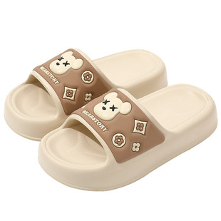 New sandals and slippers summer card ladies home indoor bath bathroom soft bottom non-slip lovers wear slippers wholesale