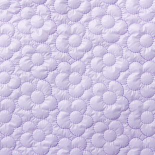 Designer Nylon Quilted Embroidered Fabric Wholesale Plant Small Flower Cotton Coat Makeup Bag Quilted Embroidered Fabric
