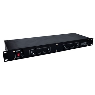 8-way stage light optical signal amplifier DMX512 distributor output metal signal socket 1U cabinet installation