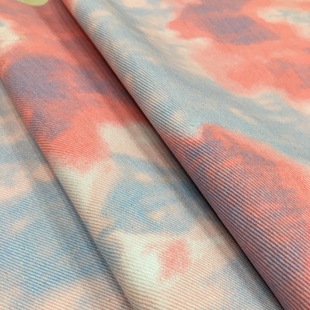Factory wholesale color tie-dye washed denim clothing skirt coat cotton shoes sofa cushion thickened fabric