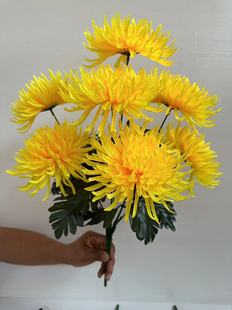 Artificial flower dragon claw chrysanthemum, big chrysanthemum, Tomb Sweeping Festival, sacrifice, fake flower, funeral home, silk flower, funeral flower wholesale