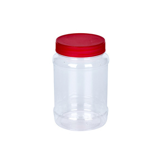 500ml honey bottle sealed jar 1.5kg round bottle plastic storage jar candy bottle PET transparent plastic bottle with lid