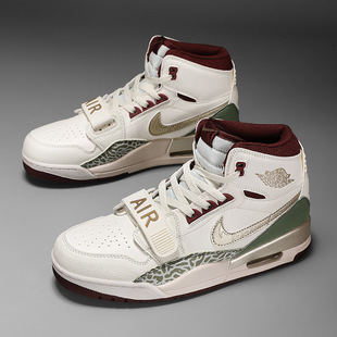 [Putian Factory] Aj312 Low-Top Men's Shoes Co-Branded White and Gray Basketball Shoes Couple Sneakers Women's Sports Shoes