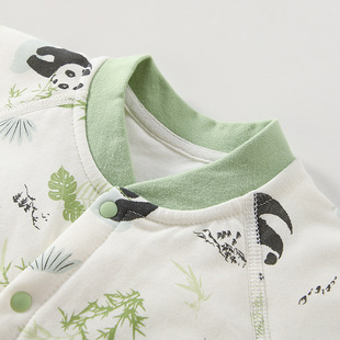 Baby jumpsuit autumn and winter 40g cotton newborn clothes for boys and girls baby going out ha clothes home climbing clothes
