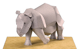 World rare animal Series 2 Penguin tortoise 3D three-dimensional paper model DIY handmade decoration assembled toy