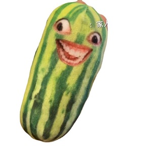 Douyin same style watermelon strip voice keychain funny family who knows it cucumber strip pendant sound cucumber strip