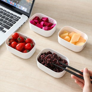 Rice Packed Box Coarse Cereals Fat Reduction Meal Quantitative Small Lunch Box Food Grade Sushi Lunch Box Refrigerator Storage Preservation Box