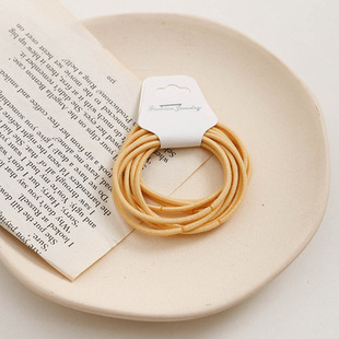 Thin Rubber Band ins Internet Popular Morandi Color Hair Ring Female Korean Style Student High Elastic Macaron Simple Hair Rope