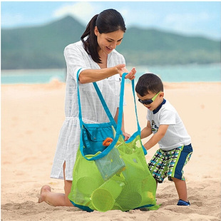 Foreign trade children's beach mess storage bag sand digging tool bag clothes towel toys oversized