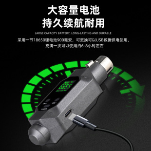Cross-border dedicated U-segment wireless grenade system wired to wireless capacitor moving coil microphone support 48V power supply