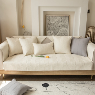 Foreign Trade Cotton Four Seasons Universal Non-slip Sofa Cushion Fashionable Modern Simple Living Room Cover Washed Sofa Cushion