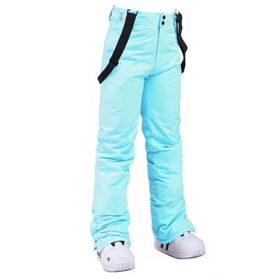 Ski Pants Women's Men's Slim-Fit Snowboard Double-Boards Snowboard Pants Warm Thickened Ski Pants with Strap