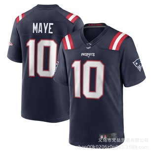 NFL Patriots PATRIOTS BRADY #12 MAYE #10 Вышитый оливковый костюм Легендарный трикотаж оптом