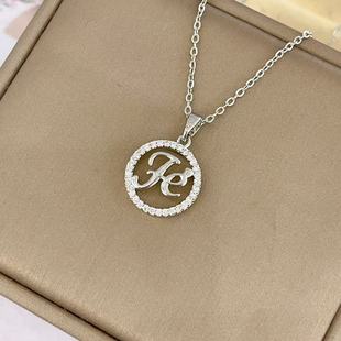 Cross-border European and American Hot-selling Mother's Day Micro-inlaid Zircon Love Pendant Necklace Women's Niche Light Luxury MAMA Holiday Gift