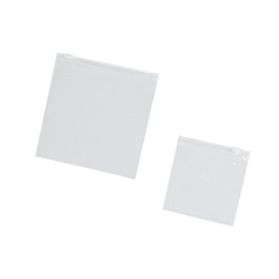 Frosted jewelry zipper bag earrings storage bag translucent small size bag decoration stall plastic bag wholesale