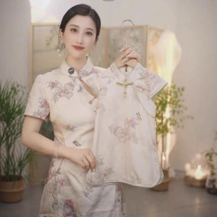 Детское летнее платье Cheongsam, новое платье Cheongsam в китайском стиле, улучшенное китайское летнее платье династии Хань для девочек 500395