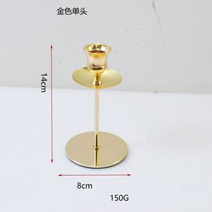 European Style Candlestick Ornaments Hotel Wedding Iron Candlestick Three Five Romantic Candlelight Dinner Elegant Black Candle Holder