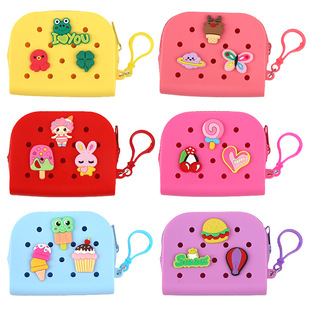 New Cartoon Cave Coin Purse Student Couple Soft Rubber Earphone Bag Silver Coin Bag Bus Card Bank Card Bag