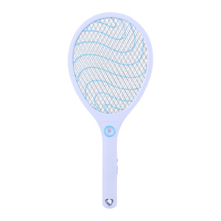 New electric mosquito swatter USB rechargeable household electric mosquito swatter fly swatter household with LED light large mesh mosquito swatter