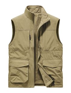 Double-sided Cross-border Spring and Autumn New Arrival Multi-pocket Men's Vest Outdoor plus size Photography Vest Overalls