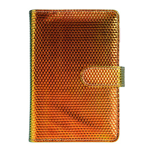Spot Amazon cross-border creative hand book a6 Macaron laser binder leather PU cash budget book
