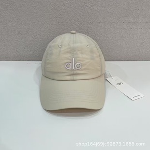 Trendy brand alo quick-drying baseball cap embroidery washed hat men's and women's cap European and American stars with sun protection and sunshade