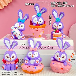 Pink Ruby Little Beaver Handmade Blind Box Cute Toy Doll Car Cake Ornaments Gashapon Doll Machine Other