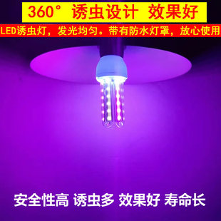 Solar insect trap lamp fish pond feeding lamp purple light black light insect trap lamp lure insect trap moth killing lamp lamp