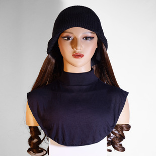 [high quality mercerized cotton] new fake collar shirt cover modal fake collar scarf monochrome base shirt cover middle east