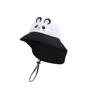 Cartoon Animal Children's Hat Summer Thin Breathable Large Brim Widened Shawl Hat for Boys and Girls Baby Sun Hats