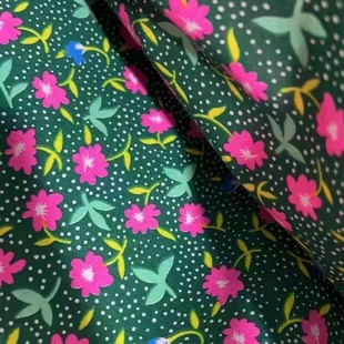 Pure cotton old-fashioned twill small flower cloth flower foreign cloth old-fashioned cotton serge pillow cloth children's cotton-padded coat cotton-padded jacket cloth