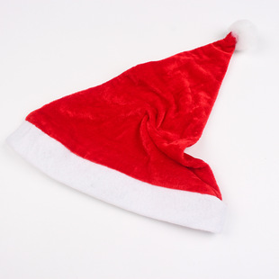 Factory direct Christmas decorations hat Santa Claus hat super good quality gold velvet hat adult children